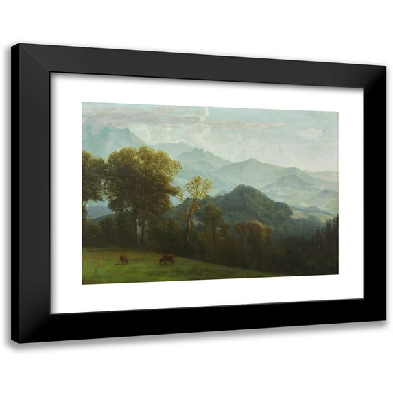 Albert Bierstadt 18x14 Black Modern Framed Museum Art Print Titled - Lucerne, Switzerland