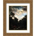 thumbnail image 1 of Albert Bierstadt 2x Matted 20x24 Gold Ornate Framed Art Print 'Moonlit Landscape', 1 of 2
