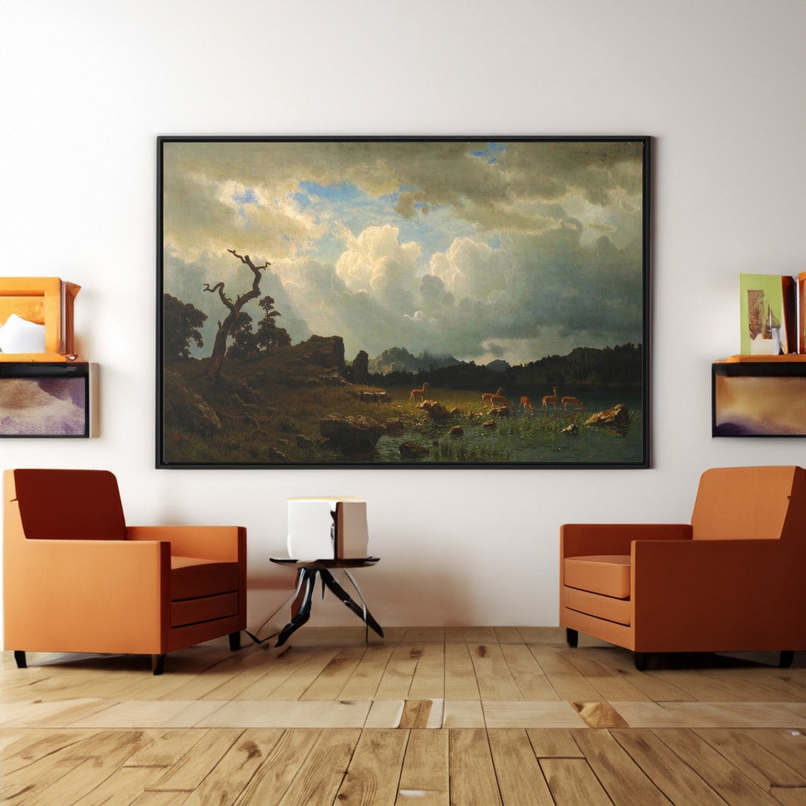 Albert Bierstadt Rocky Mountains Art Vintage National Park Poster for ...