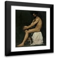 thumbnail image 1 of Albert Edelfelt 15x18 Black Modern Framed Museum Art Print Titled - Seated Man (1875), 1 of 5