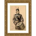 thumbnail image 1 of Albert Edelfelt 16x24 Gold Ornate Framed and Double Matted Museum Art Print Titled - Drummer Nord, Illustration of Stories of Lieutenant Stool (1897 - 1900), 1 of 4