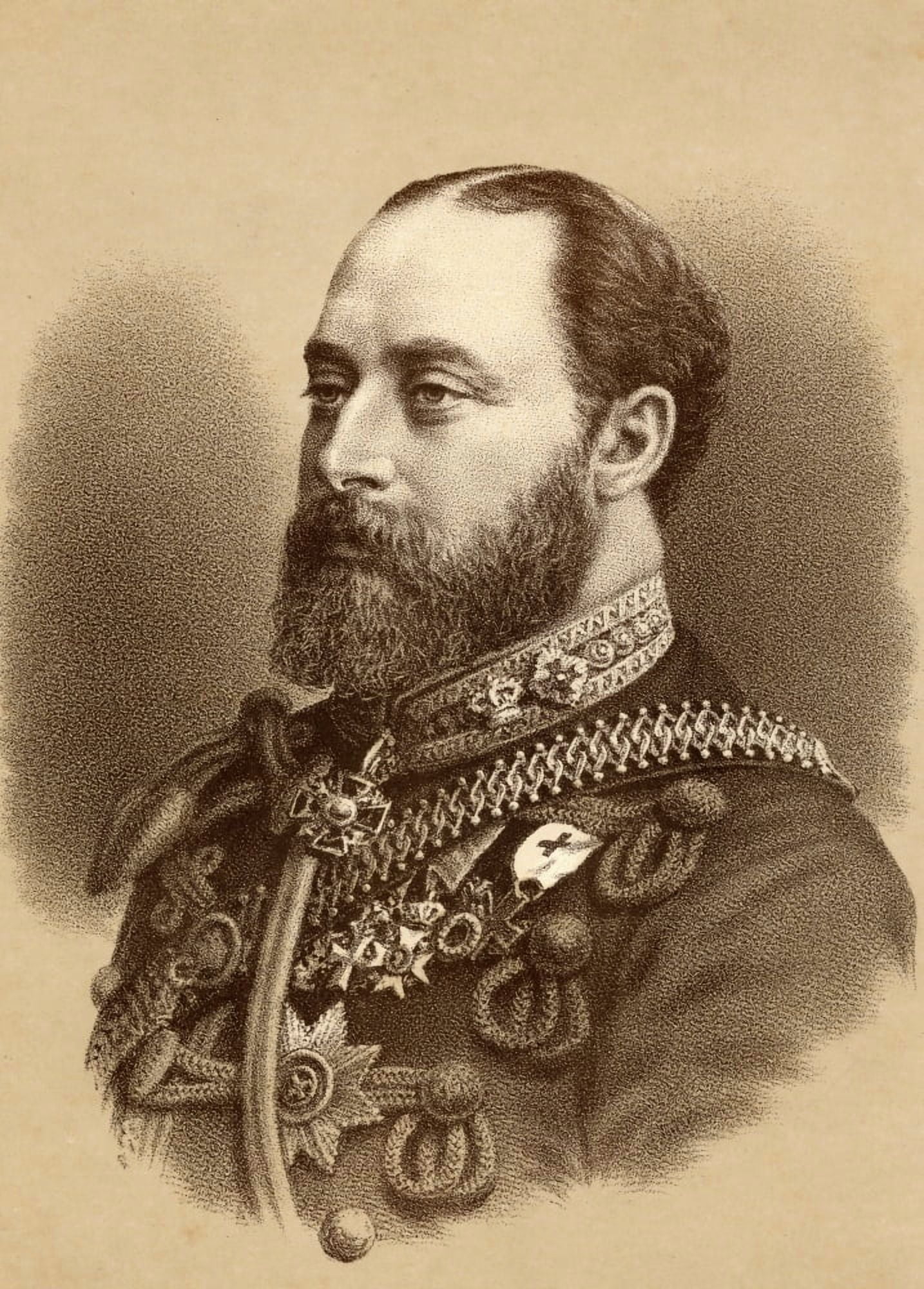 Albert Edward1841-1910 Prince Of Wales Future King Edward Vii Of Great Britain And Ireland 1901-1910 Canvas Art - Ken Welsh Design Pics (12 x 18)