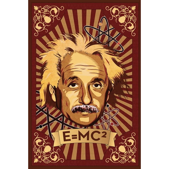 Albert Einstein - E=MC2 Poster (24 x 36)