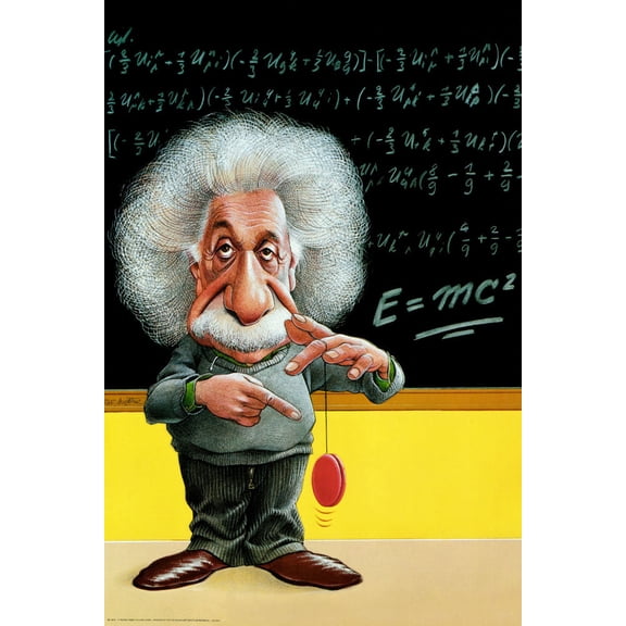 Albert Einstein Emc2 Poster #JJ10102 27"x40" 27x40 Multi Color Rectangle Bad Dog Posters