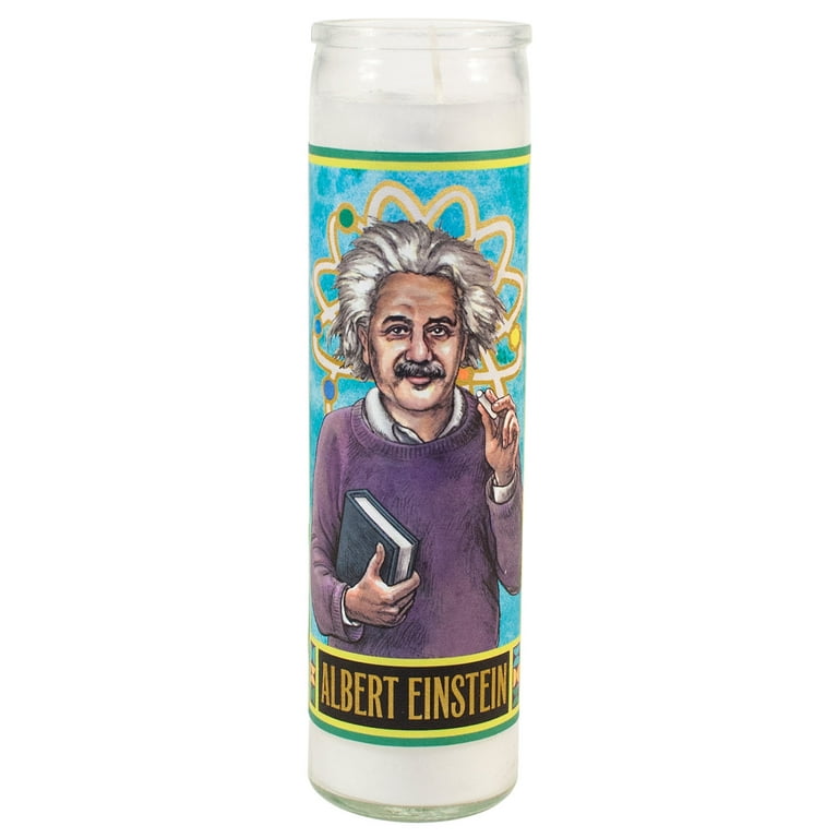 Einstein Secular Saint Candle Einstein Secular Saint Candle
