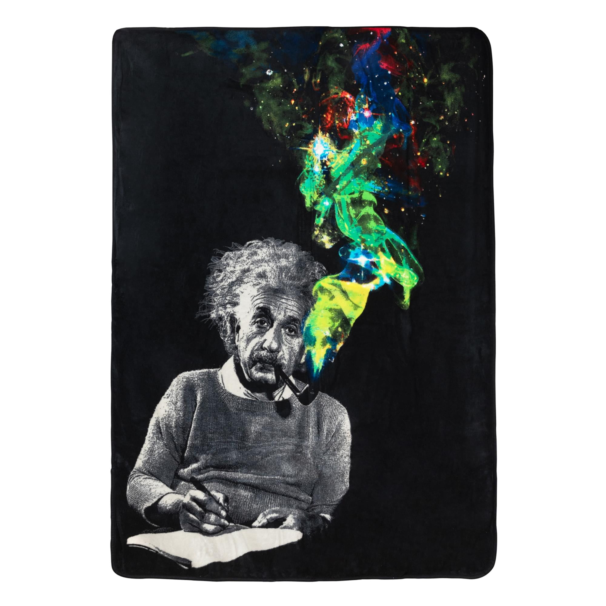 Einstein Smoke Galaxy Lightweight Fleece Throw Blanket