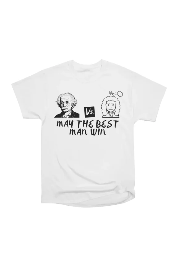 Albert Einstein vs Isaac Newton T-Shirt Tee Gift For Him Merch For Her Apparel For Friend