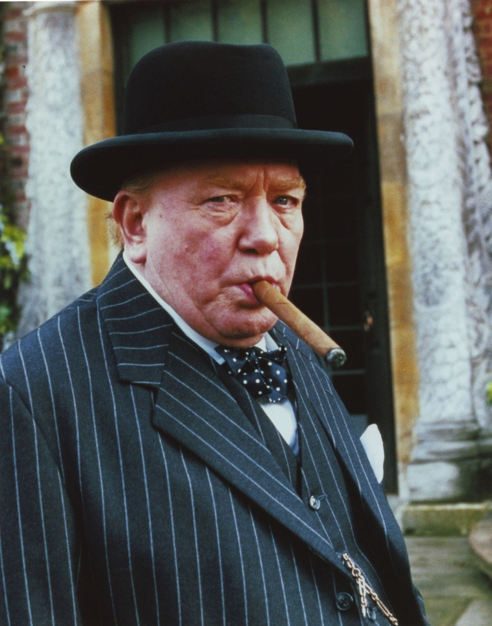 Albert Finney in Formal Outfit wearing Hat with Cigar Portrait Photo ...