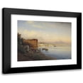 thumbnail image 1 of Albert Flamm 14x12 Black Modern Framed Museum Art Print Titled - View of the Bay of Naples, 1 of 5