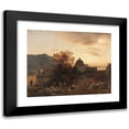 thumbnail image 1 of Albert Flamm 18x15 Black Modern Framed Museum Art Print Titled - Evening Mood on the Italian Coast with Dancing Figures (1866), 1 of 5