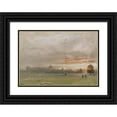 thumbnail image 1 of Albert Goodwin 24x18 Black Ornate Framed Double Matted Museum Art Print Titled: Windsor Castle (1913), 1 of 5