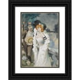 thumbnail image 1 of Albert Guillaume 14x18 Black Ornate Wood Framed Double Matted Museum Art Print Titled - An Attractive Offer, 1 of 5