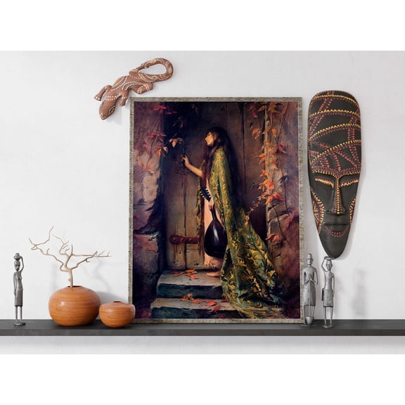 Albert-Joseph Penot - La Petite Cigale. Vagant Art Poster, Kitchen Decor, Sensual Poster, Famous Art, , Poster, Unframed Canvas Size 12x18