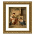 thumbnail image 1 of Albert Küchler 20x23 Gold Ornate Framed and Double Matted Museum Art Print Titled - A Roman Gadescene (1833), 1 of 4