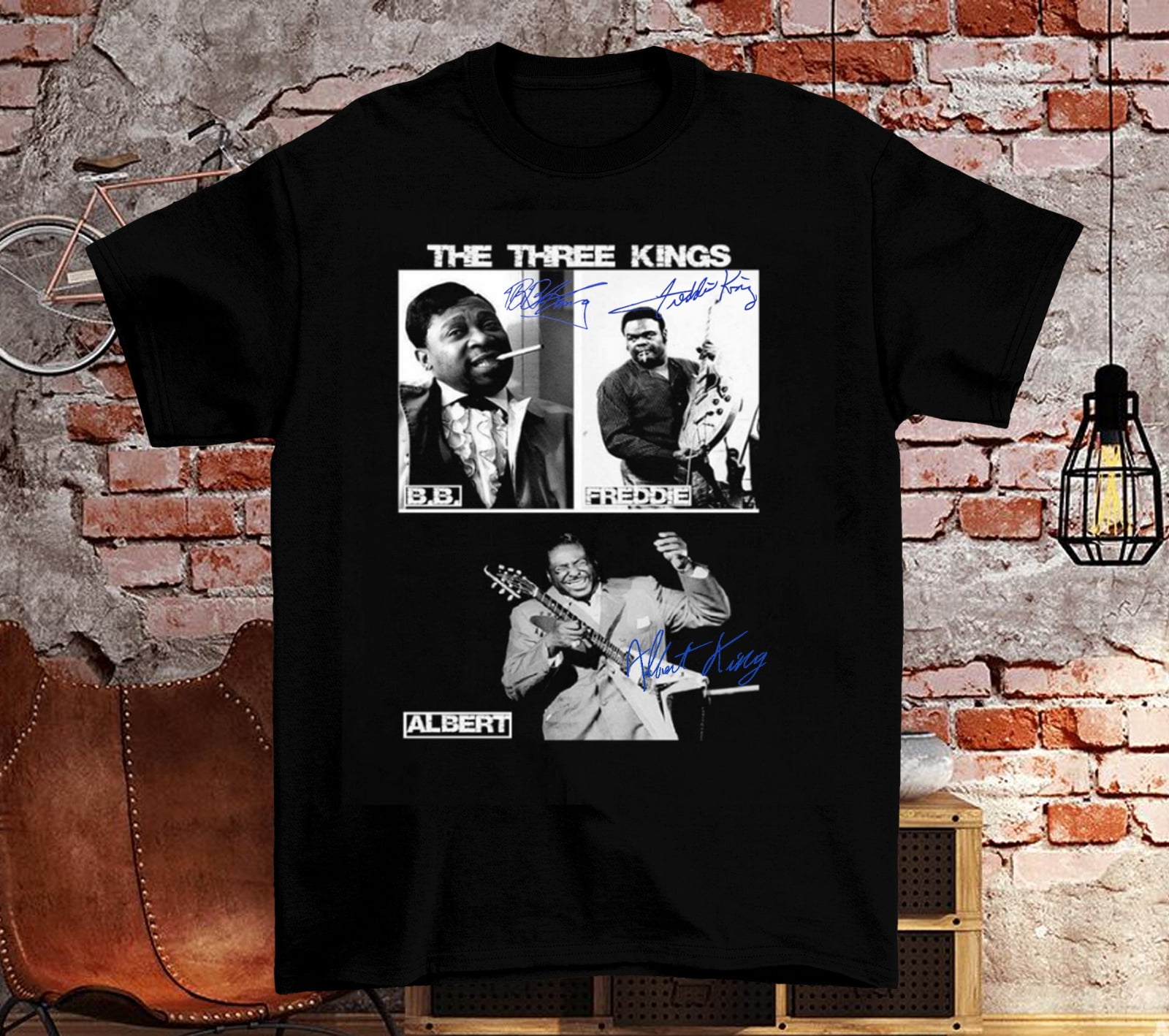 Albert King BB King Freddie King Signature Black Size S to 5Xl TShirt