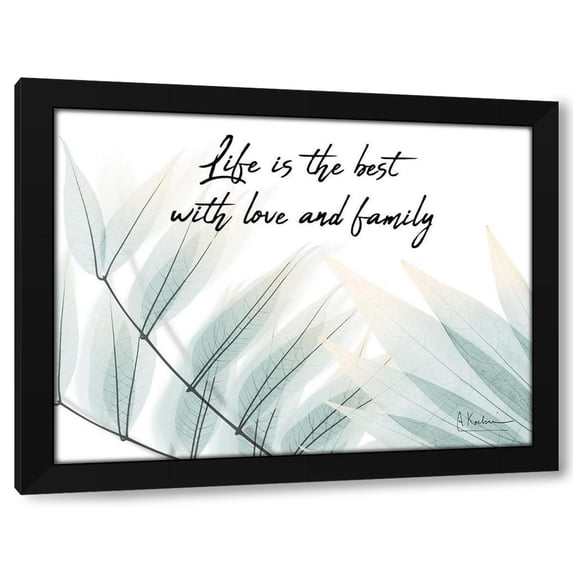 Albert Koetsier 32x25 Black Modern Wood Framed Wall Art Titled - Life Is The Best