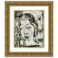 thumbnail image 1 of Albert Müller 15x18 Gold Ornate Wood Frame and Double Matted Museum Art Print Titled - Ursulina II (1925), 1 of 4