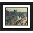 thumbnail image 1 of Albert Marquet 14x12 Black Ornate Wood Framed Double Matted Museum Art Print Titled: Saint-Michel Bridge, 1 of 5