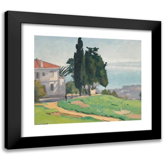 Albert Marquet 23x20 Black Modern Framed Museum Art Print Titled - The Path, Laperlier in Algiers (1924)