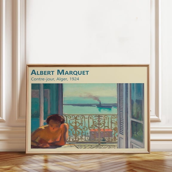 Albert Marquet Fauvist Contre-jour Alger 1924 Artwork, Unframed Poster