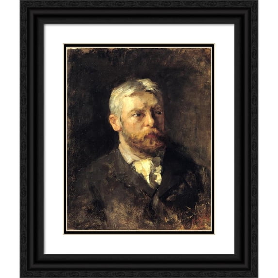 Albert Neuhuys 15x18 Black Ornate Wood Framed Double Matted Museum Art Print Titled - Henry Ward Ranger (ca. 1890)