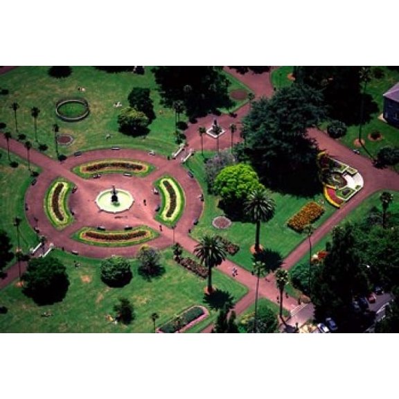 Albert Park and Auckland CBD, New Zealand Poster Print by David Wall (36 x 24)