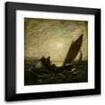 thumbnail image 1 of Albert Pinkham Ryder 12x13 Black Modern Framed Museum Art Print Titled - With Sloping Mast and Dipping Prow (ca. 1880-1885), 1 of 5