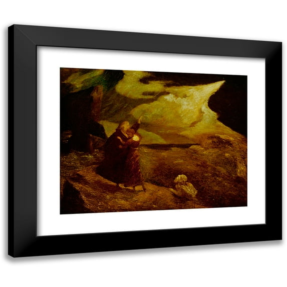 Albert Pinkham Ryder 18x15 Black Modern Framed Museum Art Print Titled - The Tempest (1892)