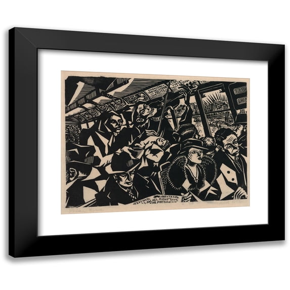 Albert Potter 18x15 Black Modern Framed Museum Art Print Titled - Modern Music (1933-1936)