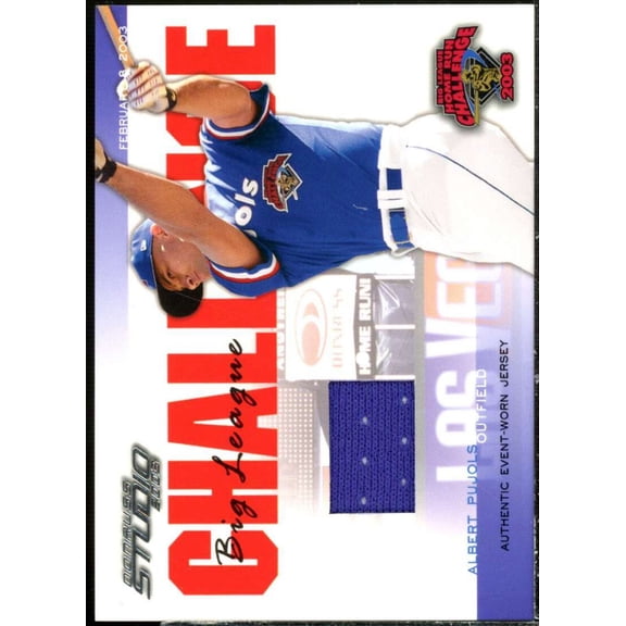 Albert Pujols 03 Jsy Card 2003 Studio Big League Challenge Materials #29
