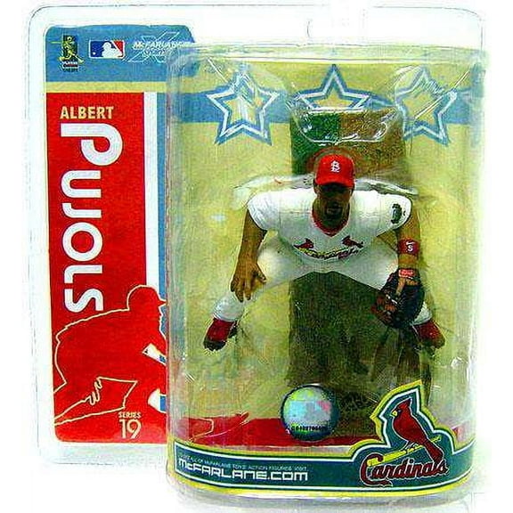 Albert Pujols Action Figure White Jersey Red Wristband MLB