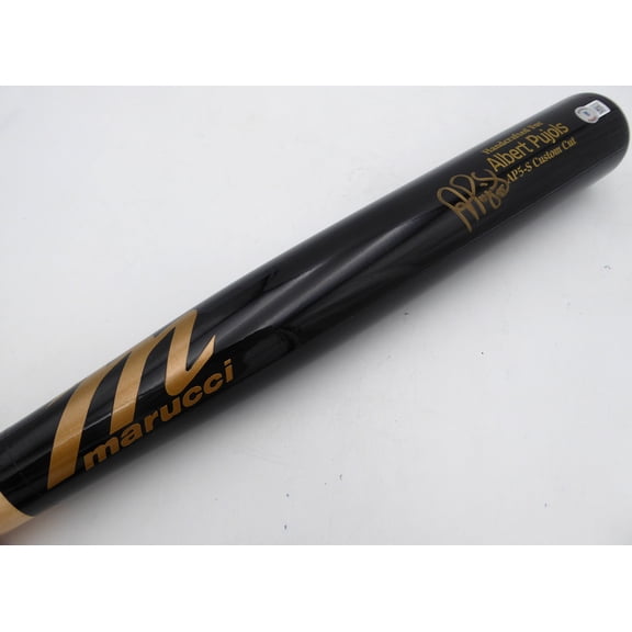 Albert Pujols Autographed Marucci Player Model Bat St. Louis Cardinals Beckett BAS Witness #WZ08085