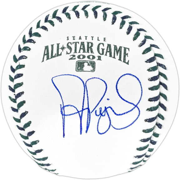 Albert Pujols Autographed Official 2001 All Star Game Logo MLB Game Baseball St. Louis Cardinals Beckett BAS Witness 252449