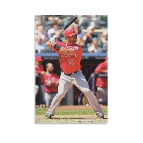 Albert Pujols Canvas Poster Artworks Picture Print Poster Wall Art Painting Canvas Gift Decor Home Posters Decorative 12x18inch(30x45cm)