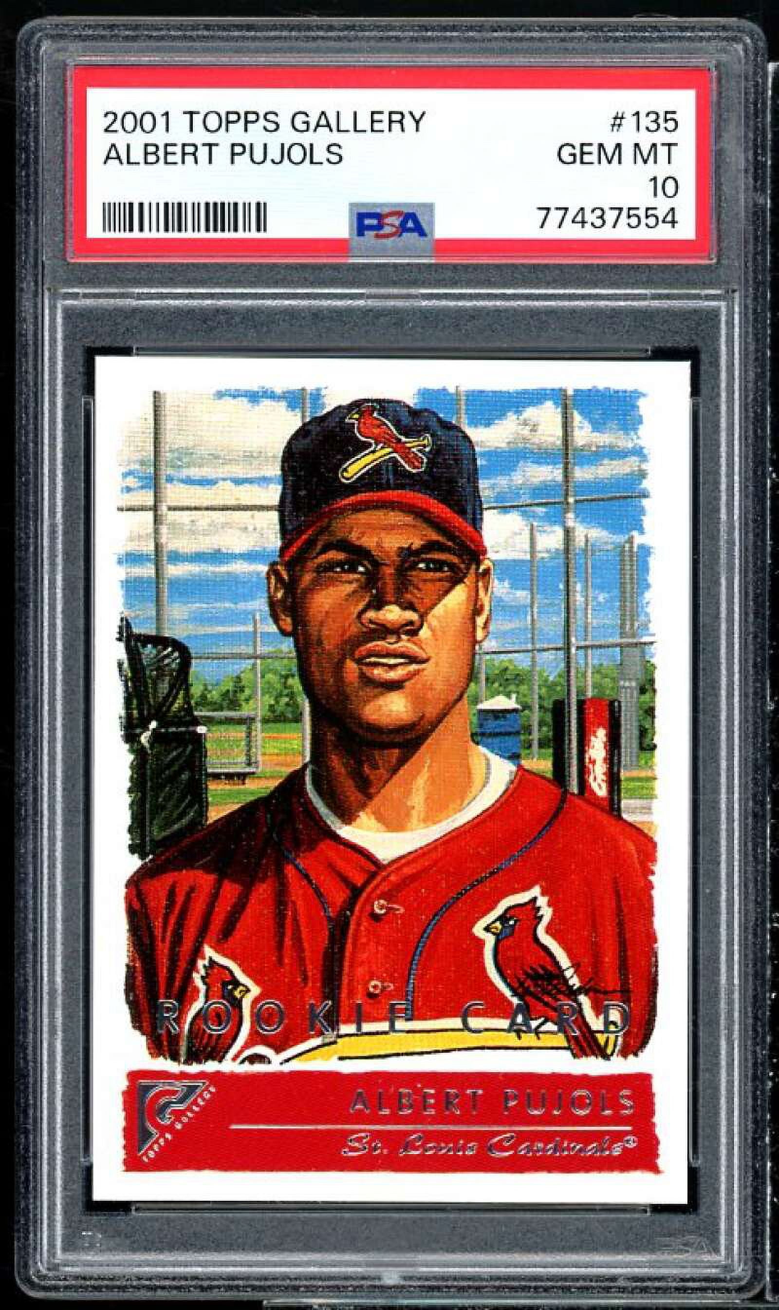 Albert Pujols Rookie Card 2001 Topps Gallery #135 PSA 10