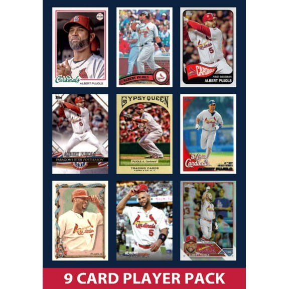 Albert Pujols St Louis Cardinals 9 Card Legend Pack Topps Bowman 2023