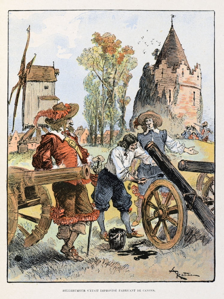 Albert Robida (1848-1926) Canvas Art - (24 x 36)
