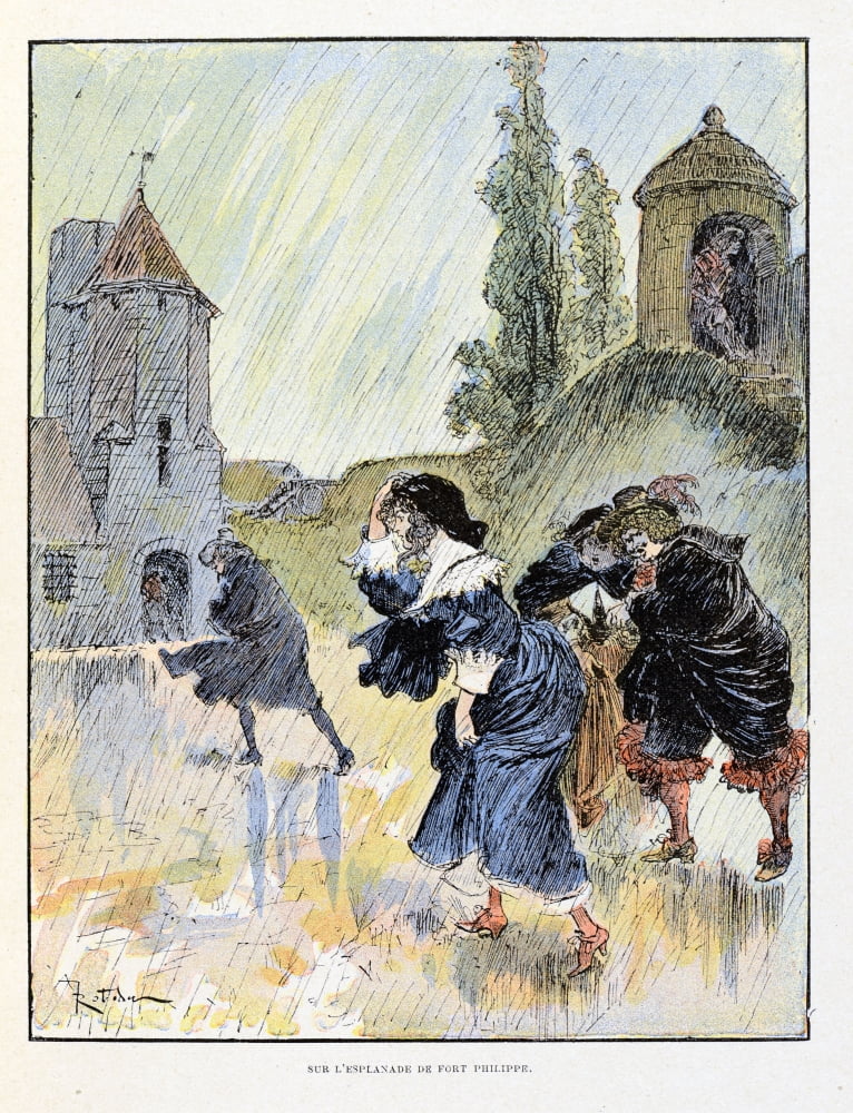Albert Robida (1848-1926) Canvas Art - (24 x 36)
