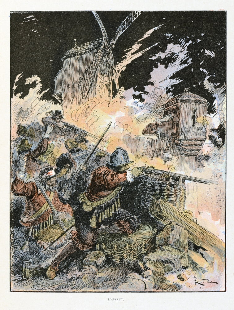 Albert Robida (1848-1926) Canvas Art - (24 x 36)
