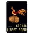 thumbnail image 1 of Albert Robin Cognac - Vintage France Advertising Poster by Leonetto Cappiello c.1906 - 8 x 12 inch Vintage Metal Tin Sign, 1 of 4