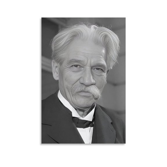 Albert Schweitzer Poster Canvas Art Poster and Wall Art Picture Print Modern Family bedroom Decor Posters 08x12inch(20x30cm)