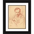 thumbnail image 1 of Albert Sterner 11x14 Black Ornate Wood Framed Double Matted Museum Art Print Titled: Martin Birnbaum (1915), 1 of 5