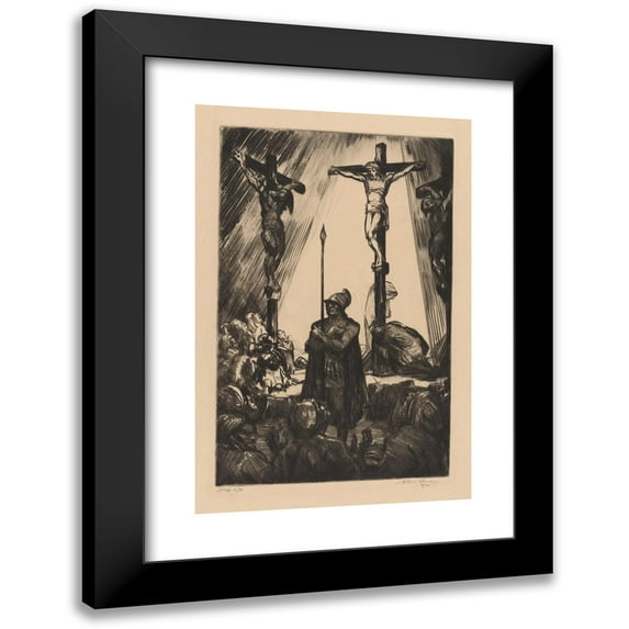 Albert Sterner 13x18 Black Modern Framed Museum Art Print Titled - Crucifixion (1932)