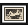 thumbnail image 1 of Albert Sterner 14x11 Black Ornate Wood Framed Double Matted Museum Art Print Titled: Dream (1932), 1 of 5