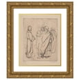 thumbnail image 1 of Albert Sterner 20x23 Gold Ornate Framed and Double Matted Museum Art Print Titled - The Woman Taken in Adultery (1936), 1 of 4