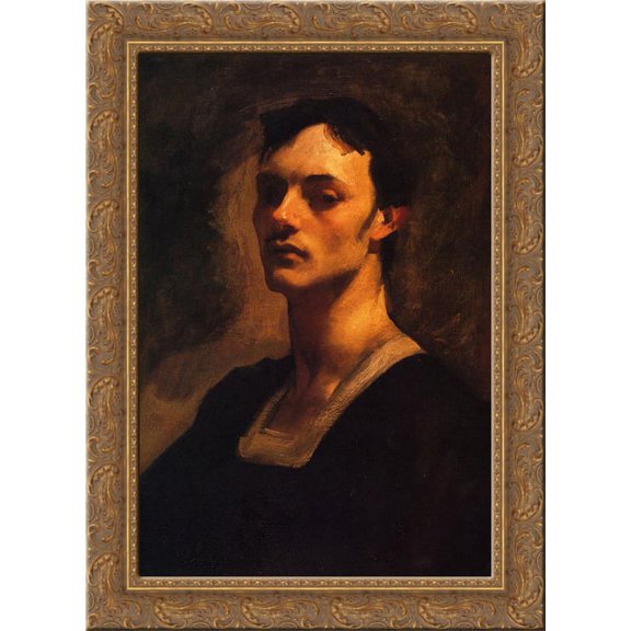 Albert de Belleroche 24x18 Gold Ornate Wood Framed Canvas Art by John Singer Sargent