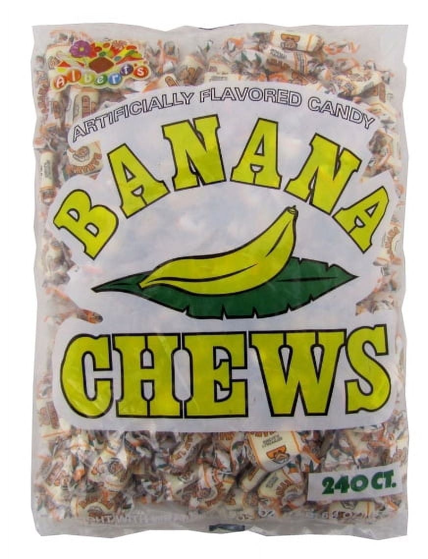 Albert's Banana Chews Candy - 240 Piece Bag