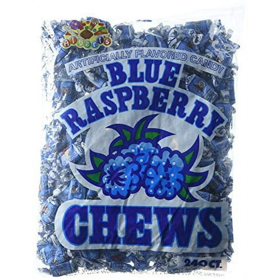 Albert's Chews Blue Raspberry 240 - Pack Of 4