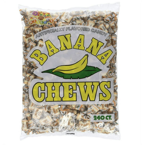 Albert's Fruit Chews - Banana Flavor (240 Candies)(two pack)