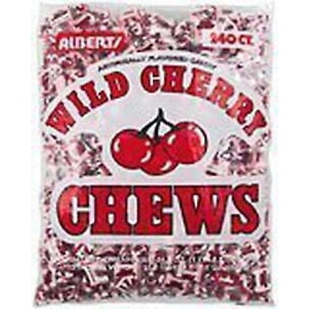 Albert's Fruit Chews - Wild Cherry Flavor (240 Candies)